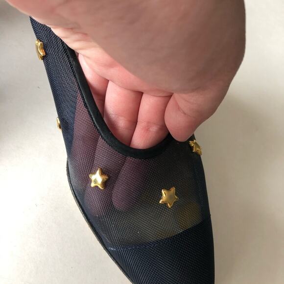 Walter Steiger Star Pump Navy Sheer 9.5AA Handmade - Picture 7 of 14